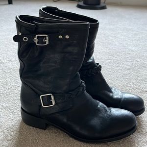 Latitude Femme shearling Moto boots Size 8